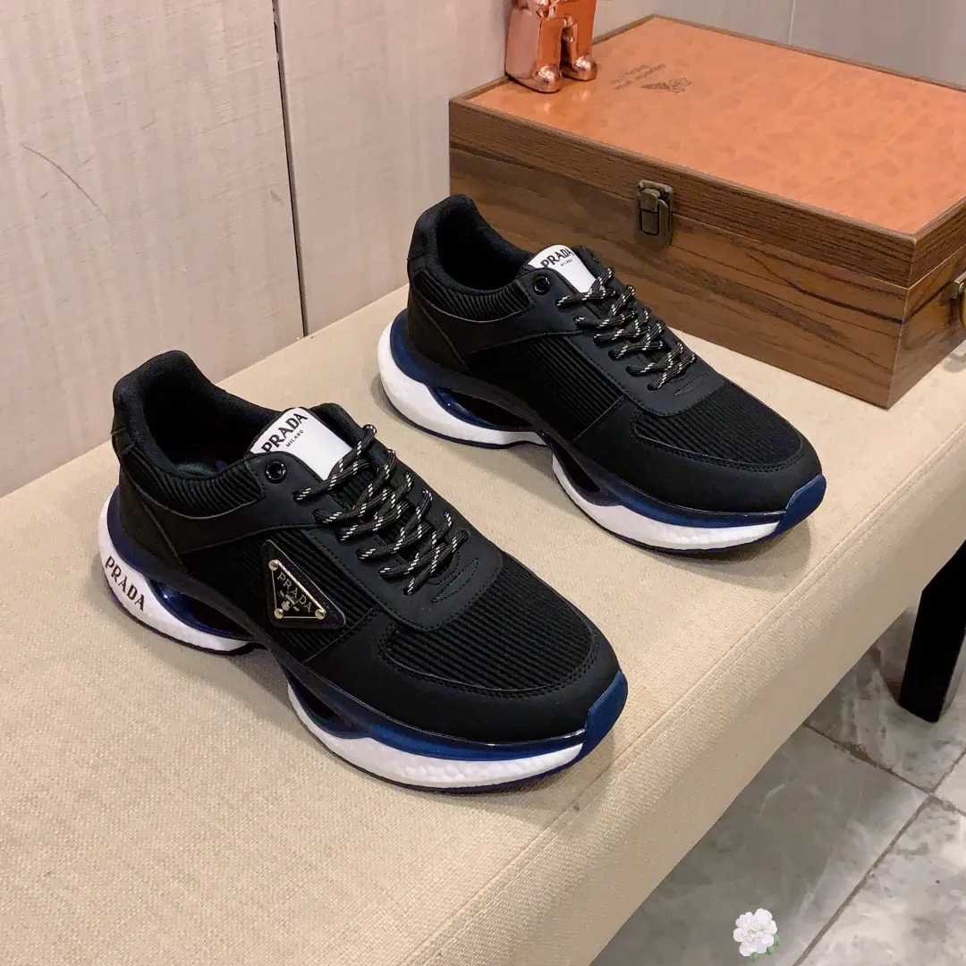Men's men's shoes💰460💰💰🎩🎩[Lightning][Lightning] "PRADA*" The latest and most popular casual shoes, top brand [seduce] luxury ~ purchasing agency, top ~ quality. [Strong] The upper is made of imported breathable cowhide with material ➕ breathable sheepskin feet (•) and fine workmanship. The original stylish and stylish soft rubber wear-resistant and non-slip outsole is light and comfortable on the feet. The real thing looks better when taken in real life. 004: code: 38-44, 4️⃣ colors